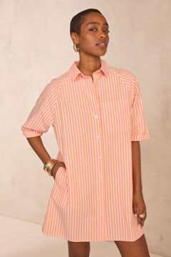 Picture of STRIPED COTTON SHIRT DRESS BEST